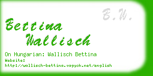 bettina wallisch business card